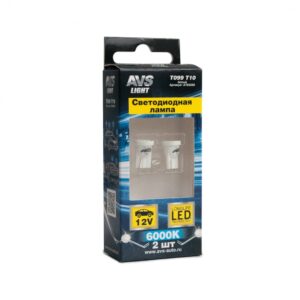 T099 T10/белый/ (W2.1x9.5d)8SMD 3014,блистер 2 шт.